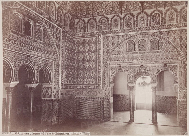 Interior of the Alcazar, Seville, c1885. Creator: Juan Laurent.