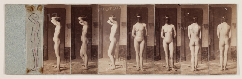 Nude Series #37, Brooklyn No. 2, c1883. Creator: Thomas Eakins.