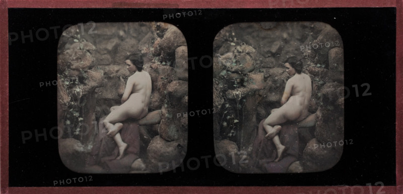 Nude at Well, between 1853 and 1856. Creator: Jacques Antoine Moulin.