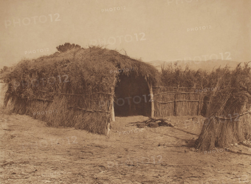 Gahuilla House in Desert, 1924. Creator: Edward Sheriff Curtis.