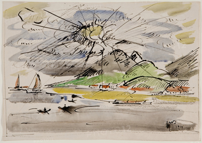 Gulf of Aden, 1914. Creator: Max Pechstein.