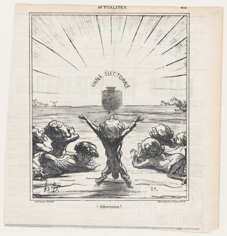 Adoremus!, 1869. Creator: Honore Daumier.