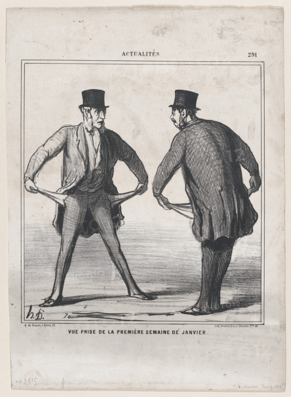 Vue prise de la première semaine de janvier, 1869.  Creator: Honore Daumier.