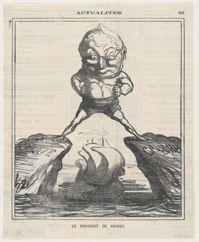 Le Président de Rhodes, 1871.  Creator: Honore Daumier.