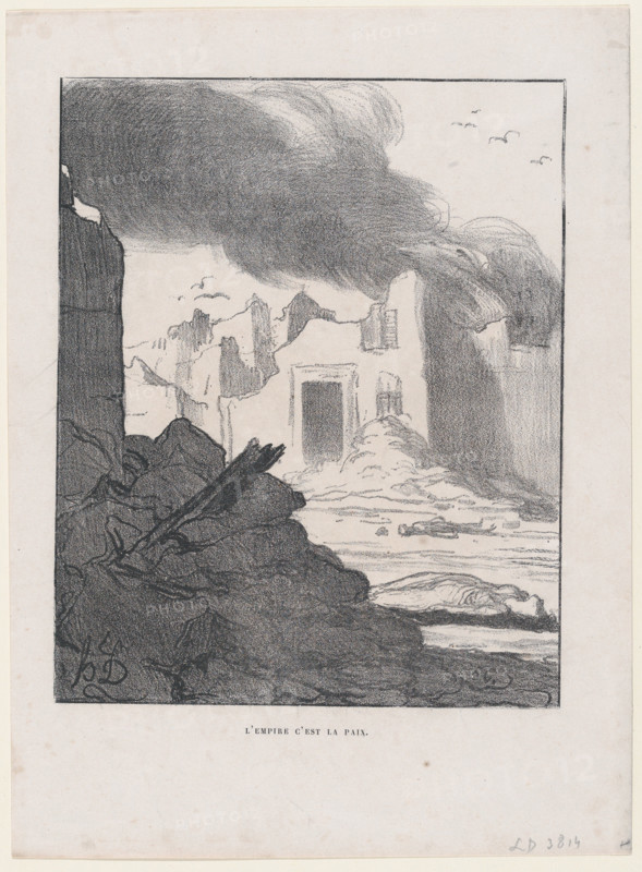 L'Empire c'est la Paix, 1870. Creator: Honore Daumier.