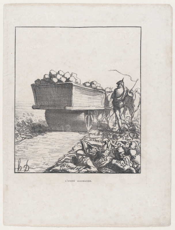 L'Unité Allemande, 1870. Creator: Honore Daumier.