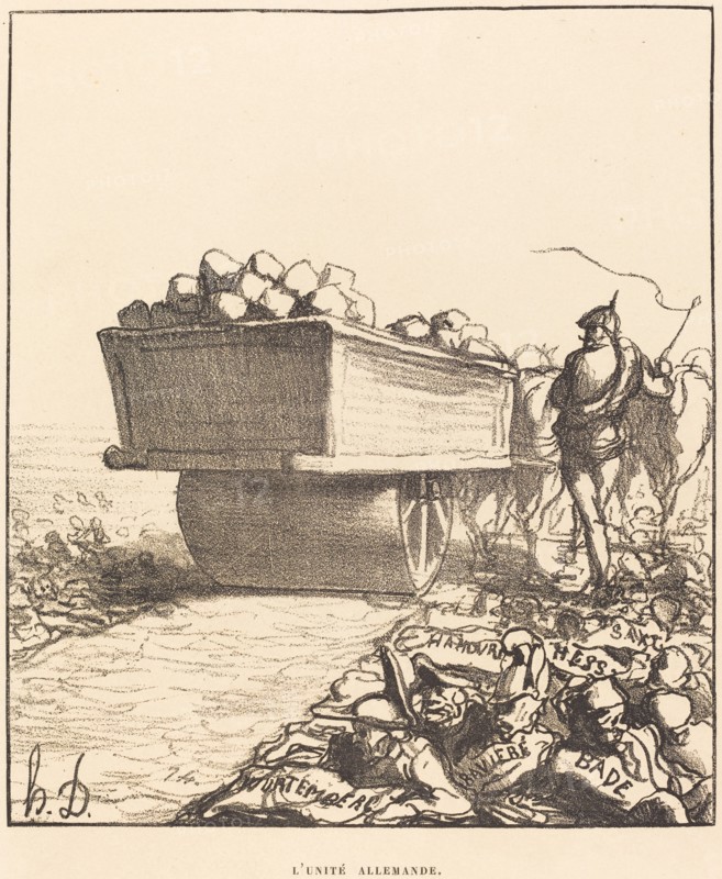 L'Unité Allemande, 1870. Creator: Honore Daumier.