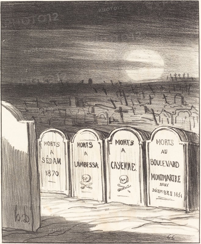 Square Napoléon, 1870. Creator: Honore Daumier.