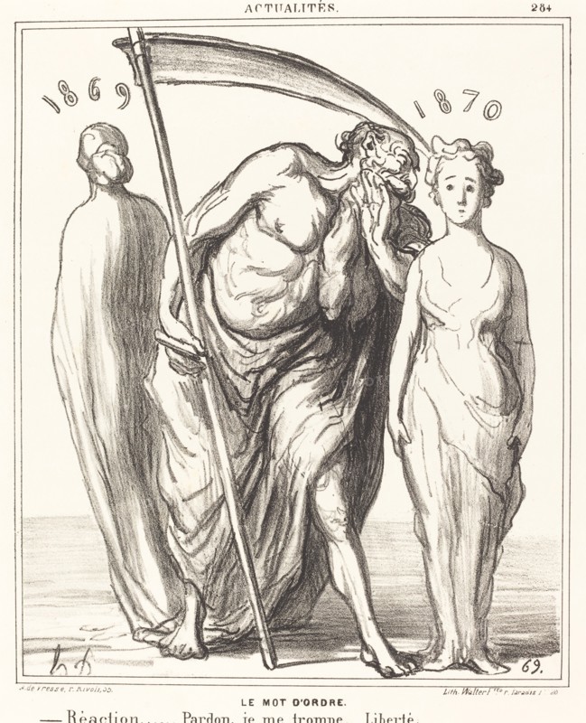 Le Mot d'Ordre, 1869. Creator: Honore Daumier.