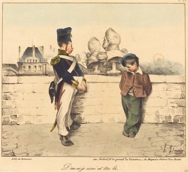 Dieu ai-je aimé cet être la, 1831. Creator: Honore Daumier.