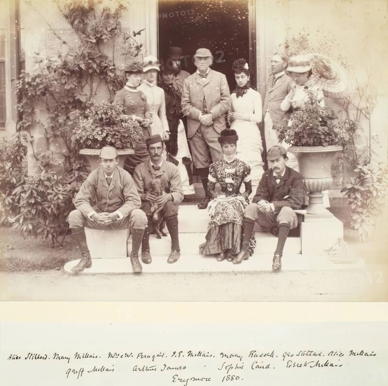 Family Group at Erigmore, from an album compiled by Sir John Everett Millais, 1880. Creator: Unknown.