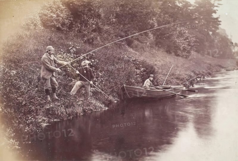 Fishing Party, Perthshire, from an album compiled by Sir John Everett Millais, 1879. Creator: Unknown.