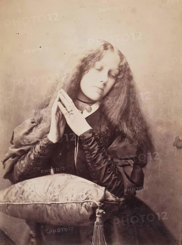 An Artist's Model, from an album compiled by Sir John Everett Millais. Creator: Unknown.