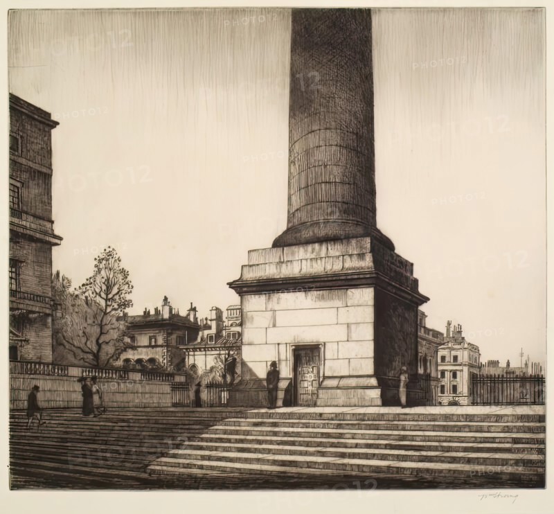 The Column, 1912. Creator: William Strang.