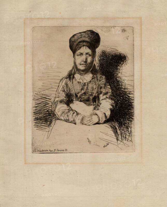 La Retamuse (The Tinker's Wife) (Kennedy 14), 1858. Creator: James Abbott McNeill Whistler.