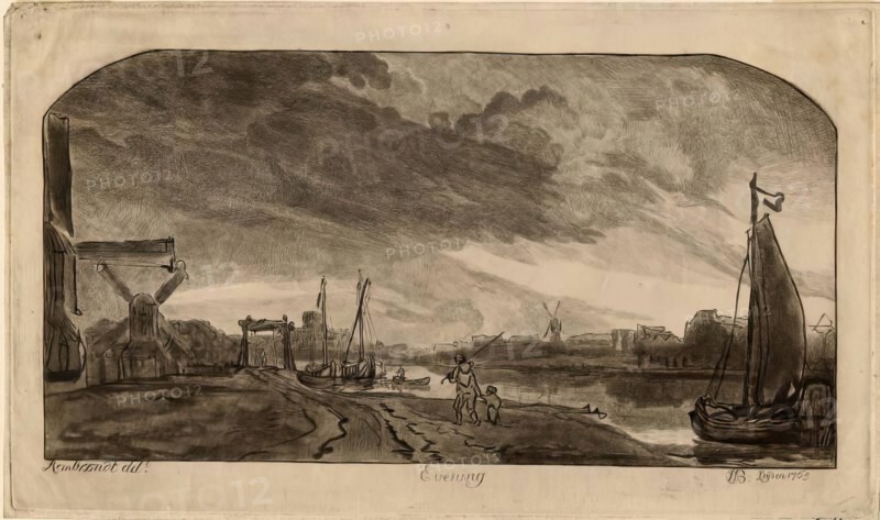 Evening, Leyden, (c1620s), 1765. Creator: William Baillie.