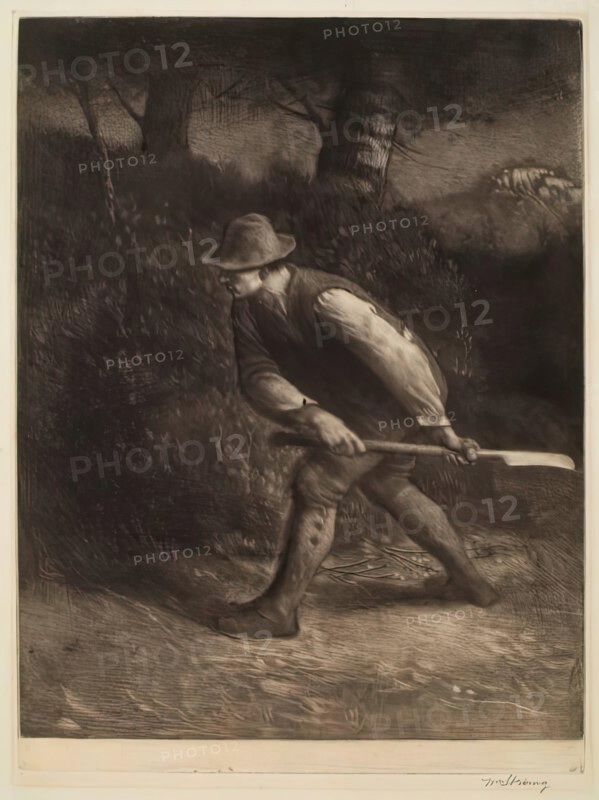 The Hedger, 1891. Creator: William Strang.