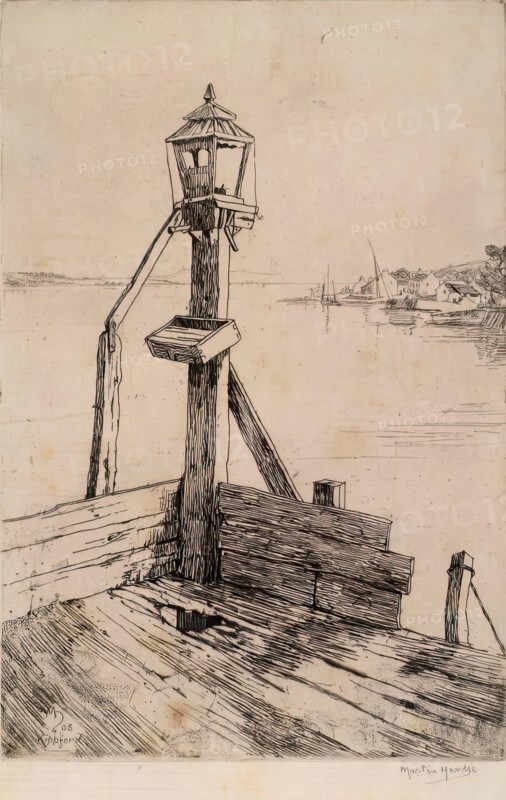 Pier End, Kippford, 1908. Creator: Martin Hardie.