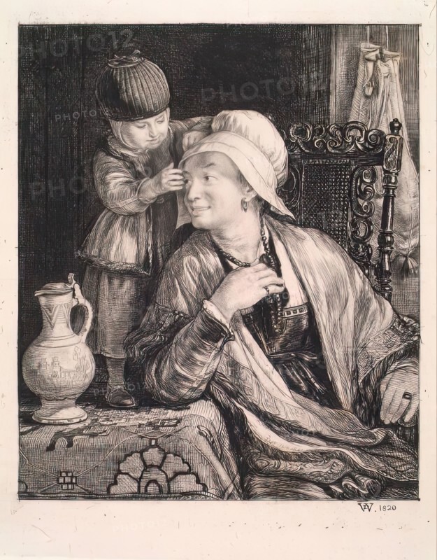 A Dutch Interior-Woman and Child, 1820-1821. Creator: David Wilkie.