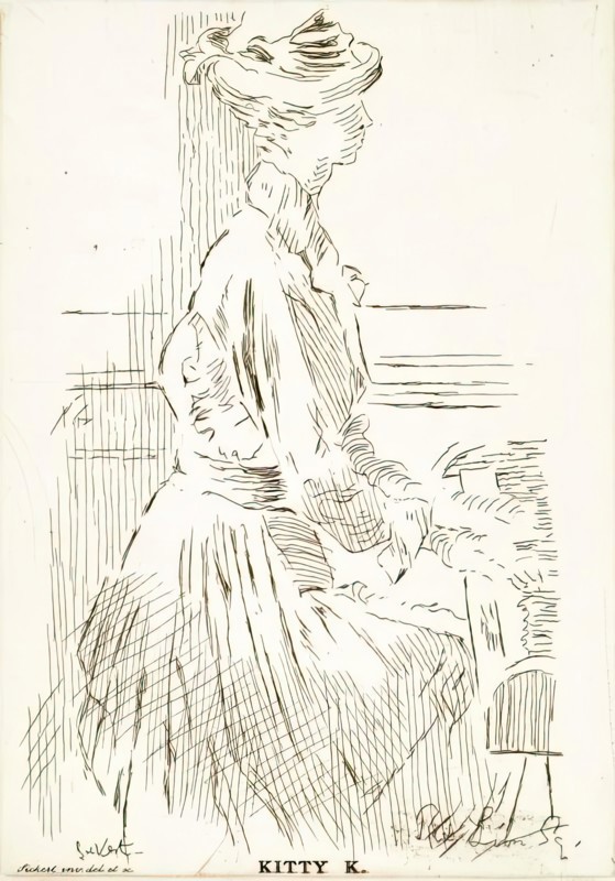 Kitty K, c1923. Creator: Walter Richard Sickert.
