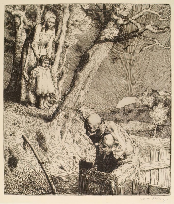 He Was Imprisoned, 1888. Creator: William Strang.