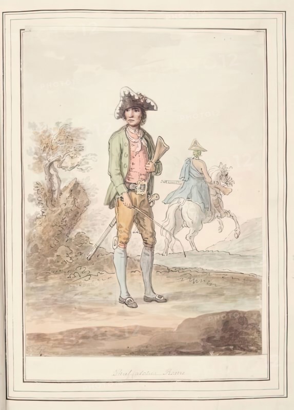 Thief Catcher, Rome, leaf from 'A Collection of Dresses by David Allan Mostly from Nature', 1776. Creator: David Allan.