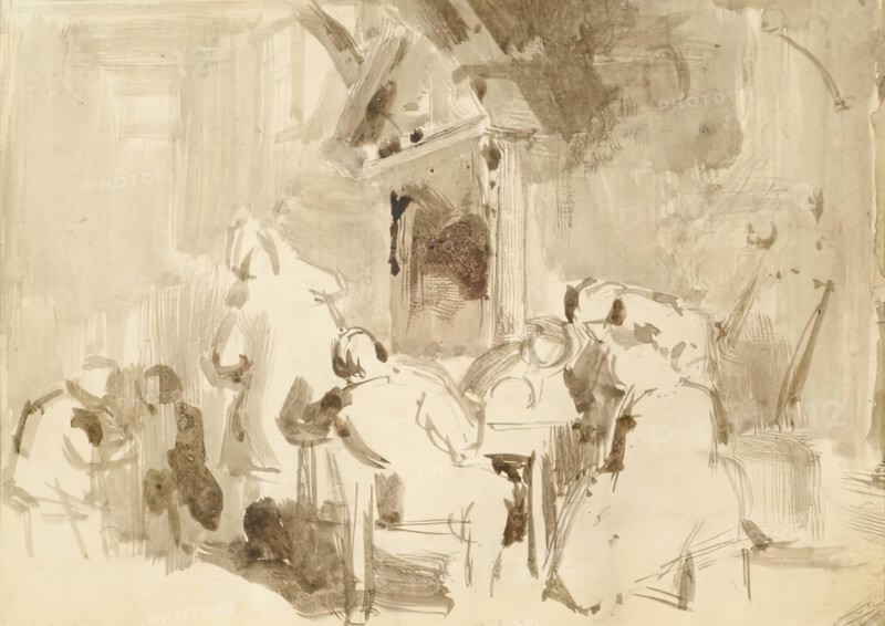 An Interior with Figures, c1810s. Creator: David Wilkie.