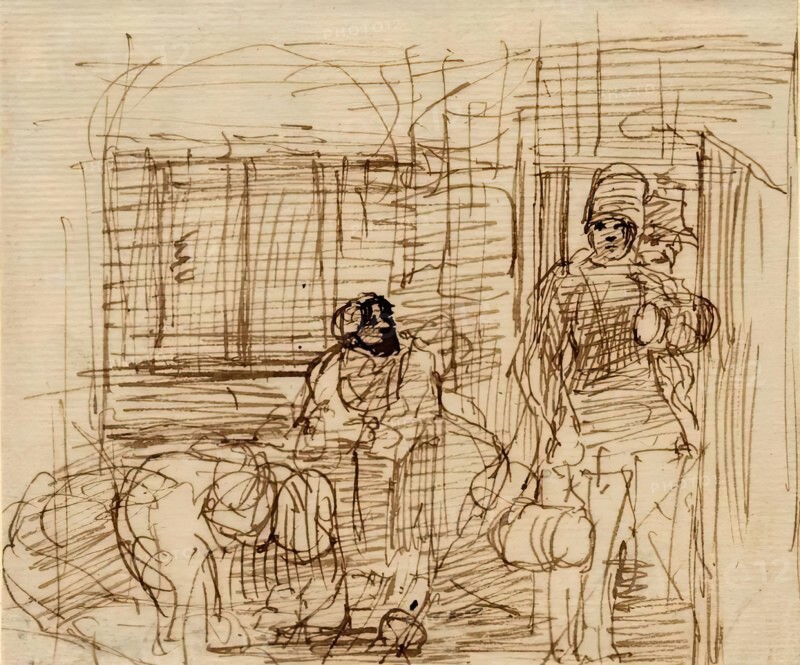 The Smuggler's Intrusion, 1825-1841. Creator: David Wilkie.