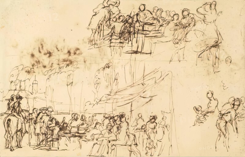 Chelsea Pensioners Reading the News of Waterloo, c1820.  Creator: David Wilkie.