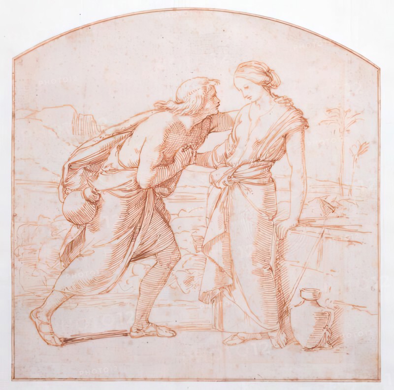 Study for 'The Meeting Jacob and Rachel', c1850. Creator: William Dyce.