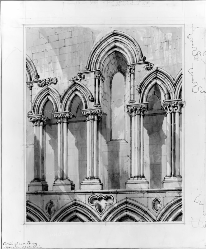 Coldingham Priory - East End, 1848-1852. Creator: Robert William Billings.