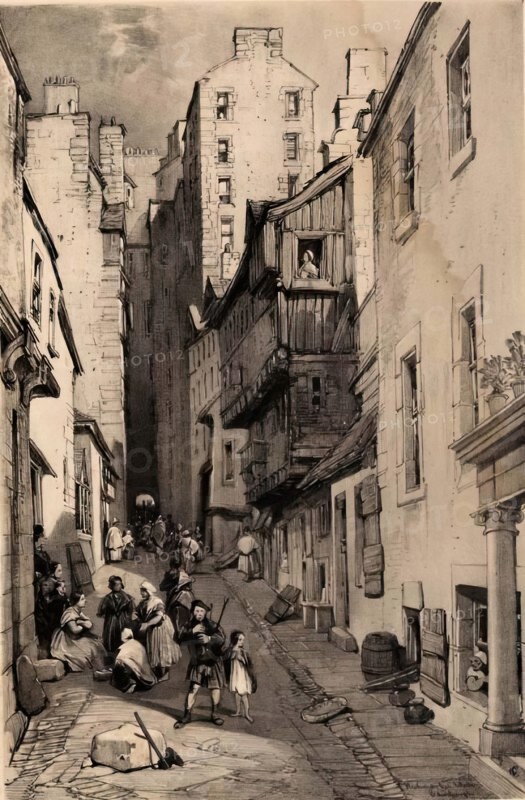 Scotland Delineated-Fleshmarket, Edinburgh, 1847. Creator: James Duffield Harding.