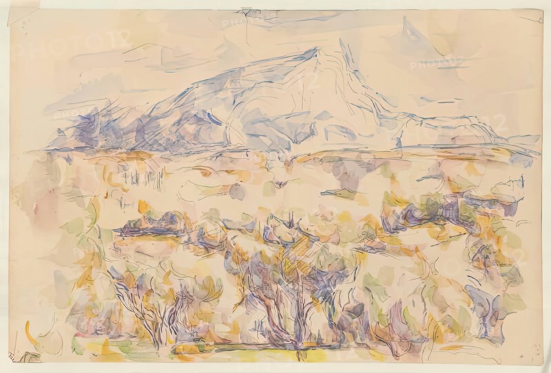 Mont Ste Victoire, c1880s-1900s. Creator: Paul Cezanne.