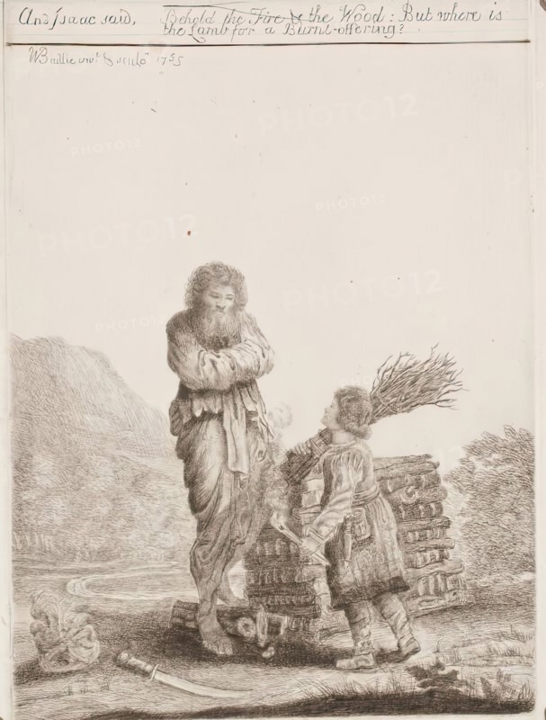 Abraham and Isaac, c1765. Creator: William Baillie.