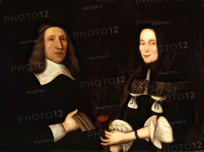 John Alexander and his wife Marjory Jamesone, c1630. Creator: George Jamesone.