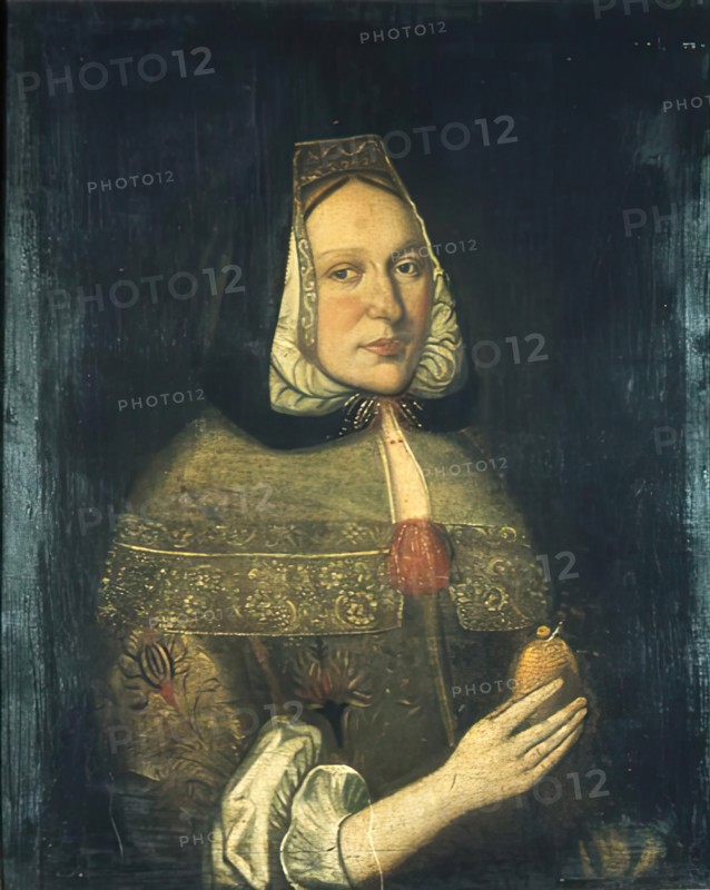 Portrait of Mary Jamesone. Creator: George Jamesone.