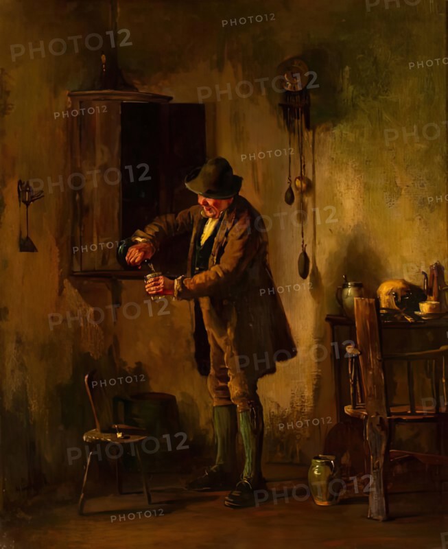 Interior of an Irish Cottage. Creator: Howard Helmick.