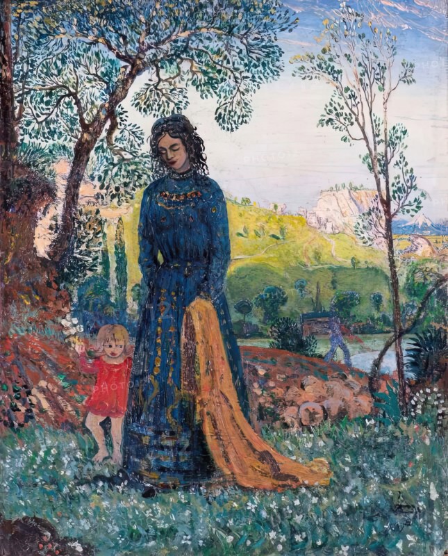 The Little Mother. Creator: James Dickson Innes.