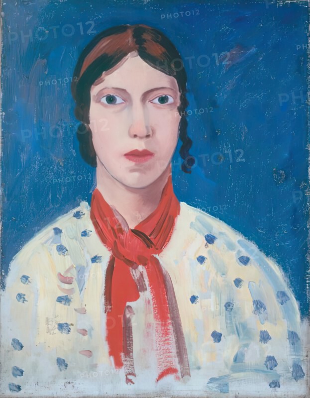 Head of a Gypsy, 1909. Creator: James Dickson Innes.