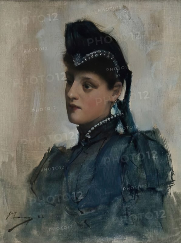 Portrait of a Young Woman, 1888. Creator: Sir John Lavery.
