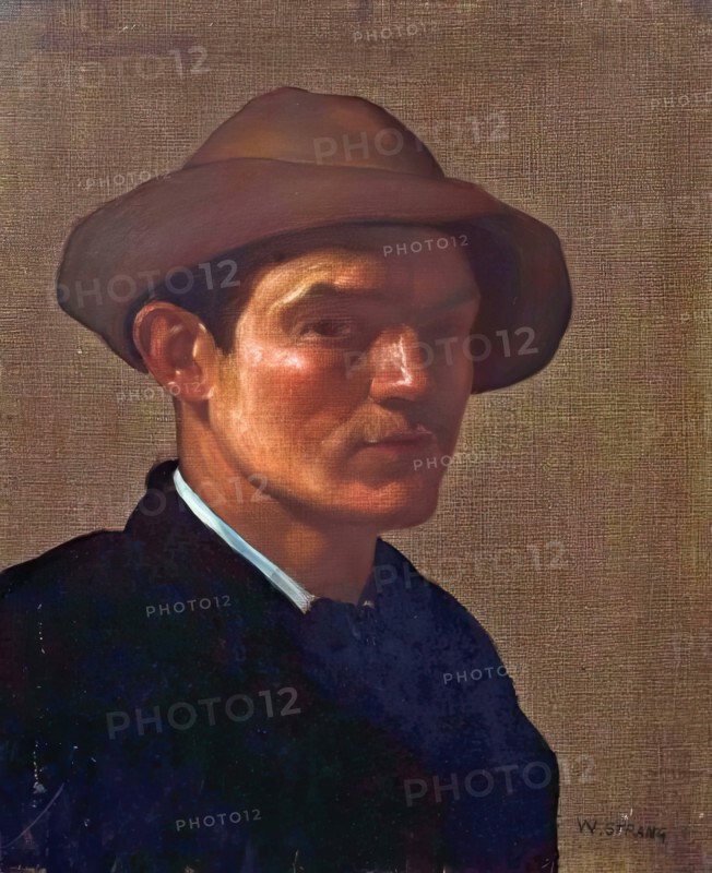 William Strang, Self Portrait, c1882. Creator: William Strang.