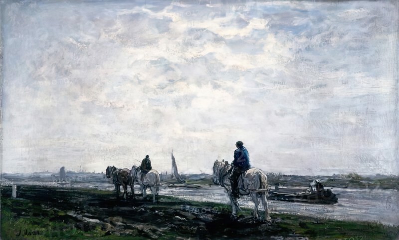 The Tow Path, 1875-1899. Creator: Jacob Henricus Maris.