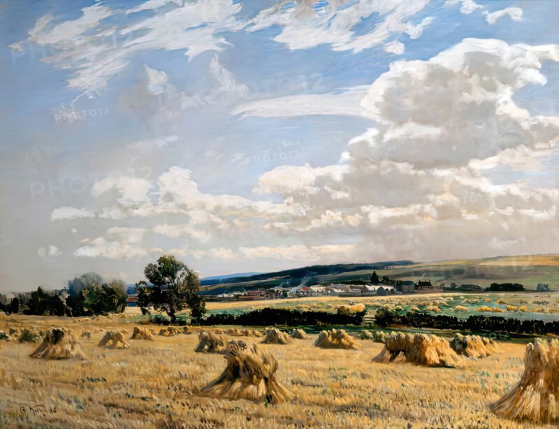 Leading - East Linton, 1905. Creator: Robert Noble.