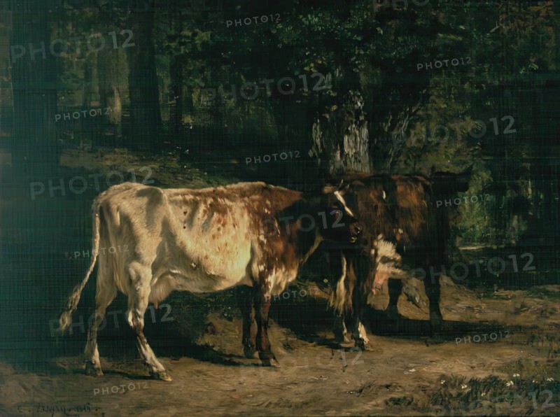 Vaches au Paturage, 1853. Creator: Constant Troyon.
