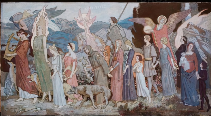 Masque of Love, 1900-1924. Creator: John Duncan.