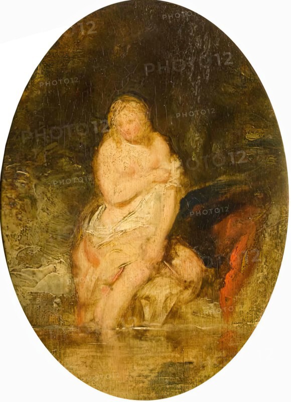 Nude Bather-after Rubens, c1840-1867. Creator: John Phillip.