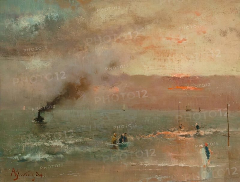 Scheveningen Sands, 1884. Creator: Alfred Stevens.