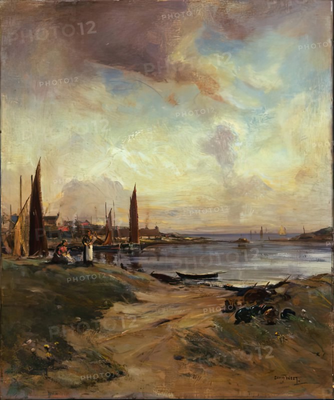 A Summer Day, Lossiemouth, 1900-1924. Creator: David West.