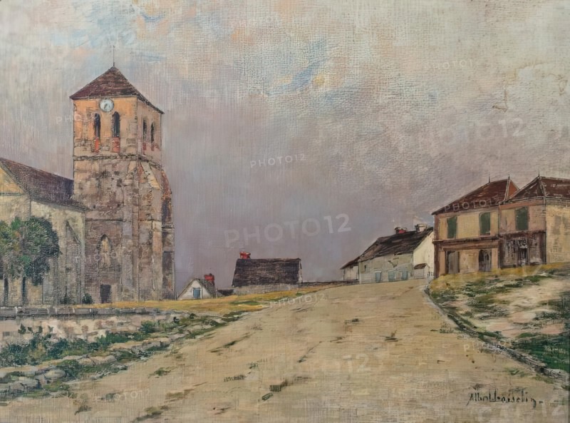 Village de Seine-et-Marne, c1890-1930. Creator: Ferdinand Jules Albert Gosselin.