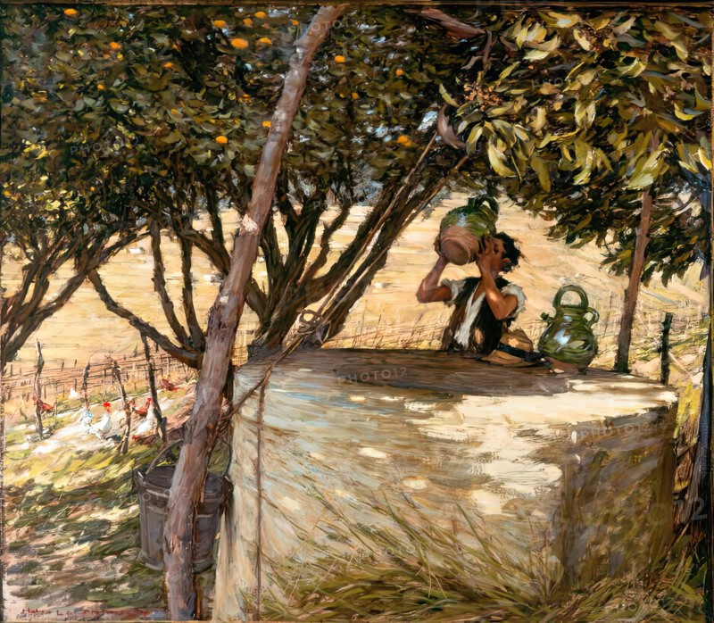 At The Well, c1880-1920. Creator: Henry Herbert la Thangue.